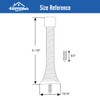 HOMOTEK 12 Pack Spring Door Stopper with Rubber Bumper 3-1/8"