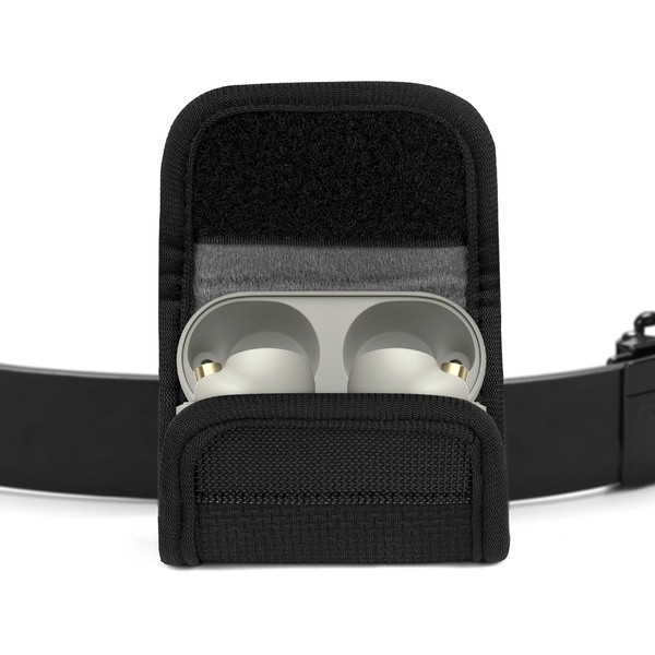 Geekria Earbuds Pouch with Belt Loop Compatible with Sony WF-C510,