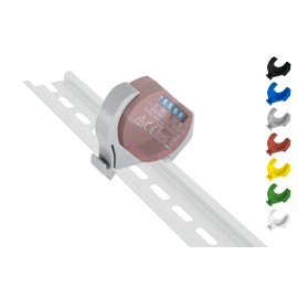 DIN Rail Holder / Adapter Mini for Shelly 1 / 1PM DIN Rail Bracket (35 mm) (Grey (Prime))