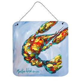 Caroline's Treasures Crawfish Iced Crawfish Aluminum Metal Wall or Door Hanging Prints, 6 x 6, Multicolor