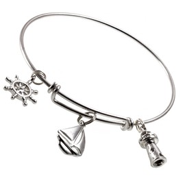 Cape Cod Jewelry-CCJ Sailboat Bangle Bar Bracelet 2.5 Expandable