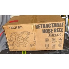 NEOTEC Retractable Garden Hose Reel 1/2 in x 130 ft Water Hose Reel Wall-Mount