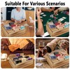 Amcortn Card Display Shelf - Wooden Playing Card Display Card