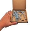 SKIR'CO Pack of 20 Galvanised Steel Wood Screws 5.0 x