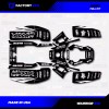 Factory EFX Black & White Shift Racing Graphics kit fits