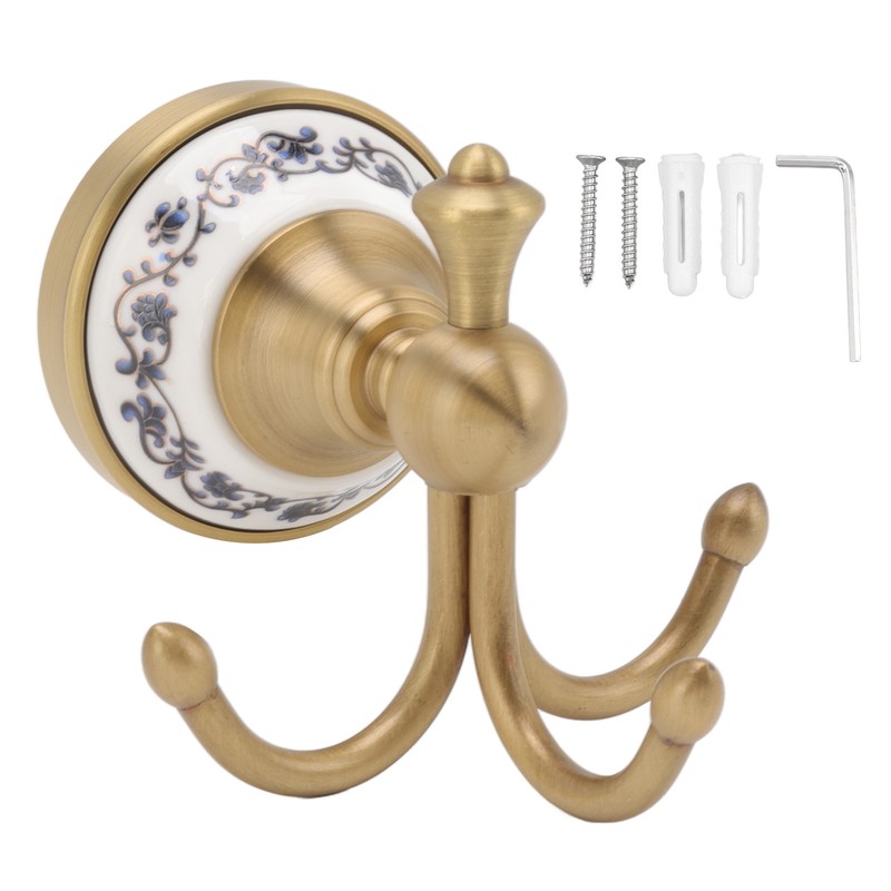 Wall Mounted Bathroom Coat Hook Beautiful Decorative Elegant Clothing Robe