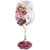 Bottom's Up 15-Ounce Princess Handpainted Wine Glass