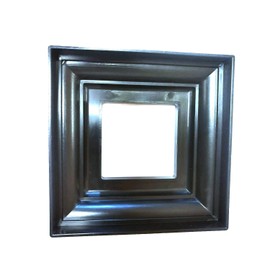 JSP Manufacturing Plastic Black or White Deck Railing Column Post Base Trim Ring 3 x 3 Post Base fit Outside 3x3 Posts, railings, Decks, Signs or Columns. (6, Black)