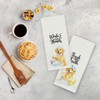 Funny Golden Retriever Bathroom Hand Towels Set of 2 Golden