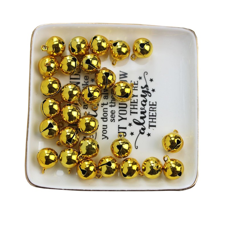 BetterJonny 50 Pcs Bell, 0.6 inch (16 mm) Tin Bell,