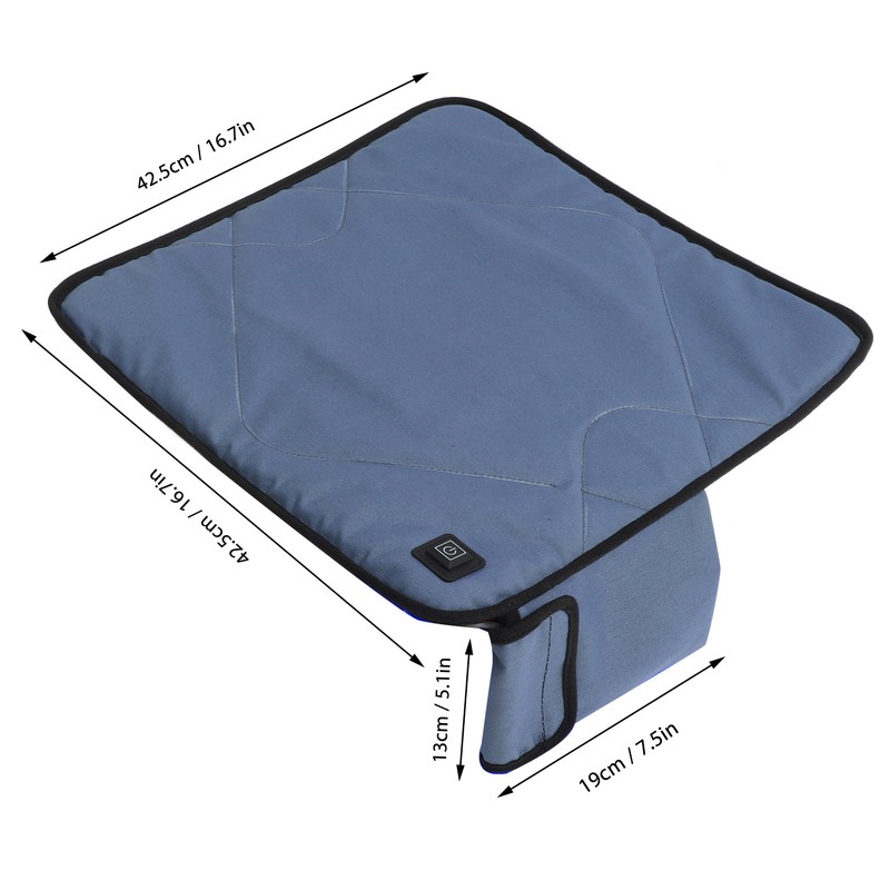 Heated Seat Cushion 3 Levels Adjustment USB Port Soft Comfortable