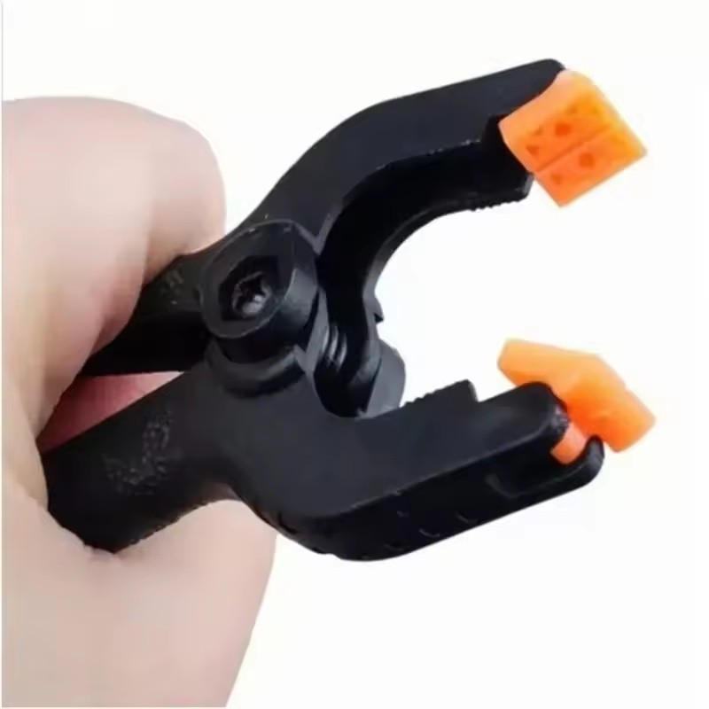 Mini Spring Clamps with Pivoting Jaw Pads for Woodworking, Crafts