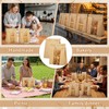 130 Pcs Paper Sourdough Bread Bags with Window, 16x10.2x5 In,