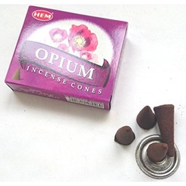 HEM Incense Opium Cone Set of 3