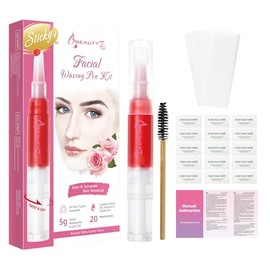 Beauty7 Wax Pen for Hair Removal, Natural Eyebrow Wax Pen, Facial Hair Removal, Eyebrow Wax Kit, Highly Effective Hair Removal, Vegan, Heat-Free Formula, Rose Aroma