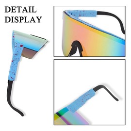 BECILES Sunglasses Cycling Glasses Men Women Sports Glasses Cycling Glasses Protective Glasses Sunglasses Anti-UV for Outdoor Activities such as Cycling Running Climbing Driving Fishing Golf Ski