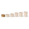 BIOZOYG 50 x Cardboard Ice Cream Cups, 100 ml, Brown,