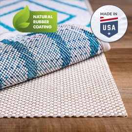 Slip-Stop Super Grip Natural, 12 x 18 ft, Cushioned Non-Slip Rug Pad for Area Rugs and Runner Rugs, Rug Pad for Hardwood Floors