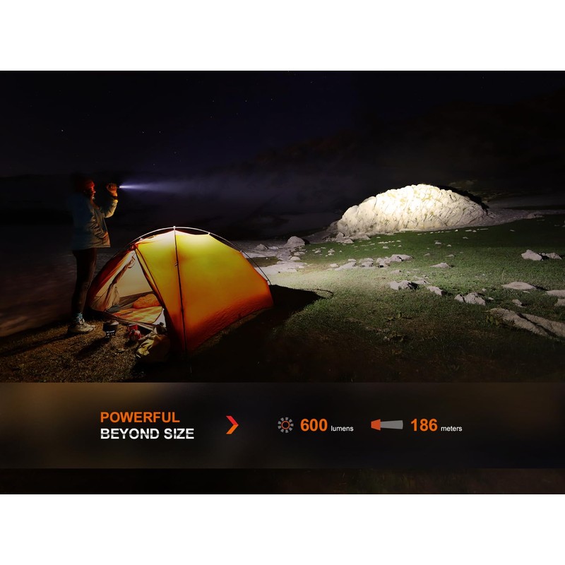 EdisonBright Fenix LD12R 600 lumen dual light source LED Tactical