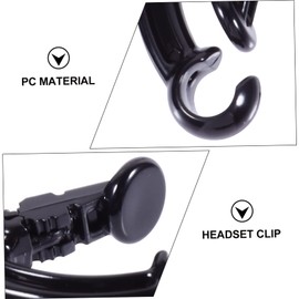 Outanaya Pro Earphone Holders Hooks 2pcs Anti-Lost Clips Protective Clips Black Enhance Your Workout