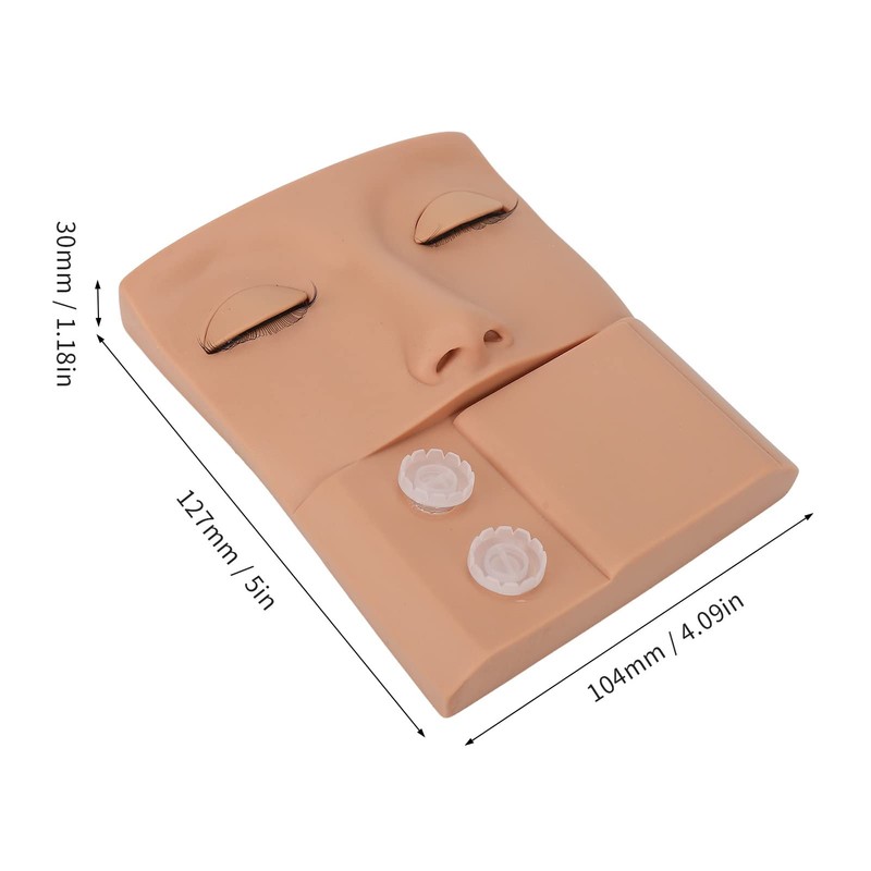 Lash Mannequin Head, 3 in 1 Eyelash Extension Mannequin Head