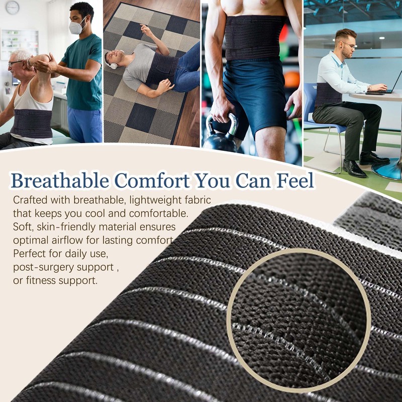 Reian Abdominal Binder for Men – Post-Surgery Support and Core