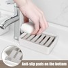 Double Layer Ceramic Soap Dish, Waterproof Soap Dish with Drain,