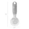 Vigar Rengo Soap Dispensing Dish Brush, Grey