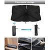 Car Windscreen Sunshade - Foldable Parasol, 360° Rotatable Flexible Rod,