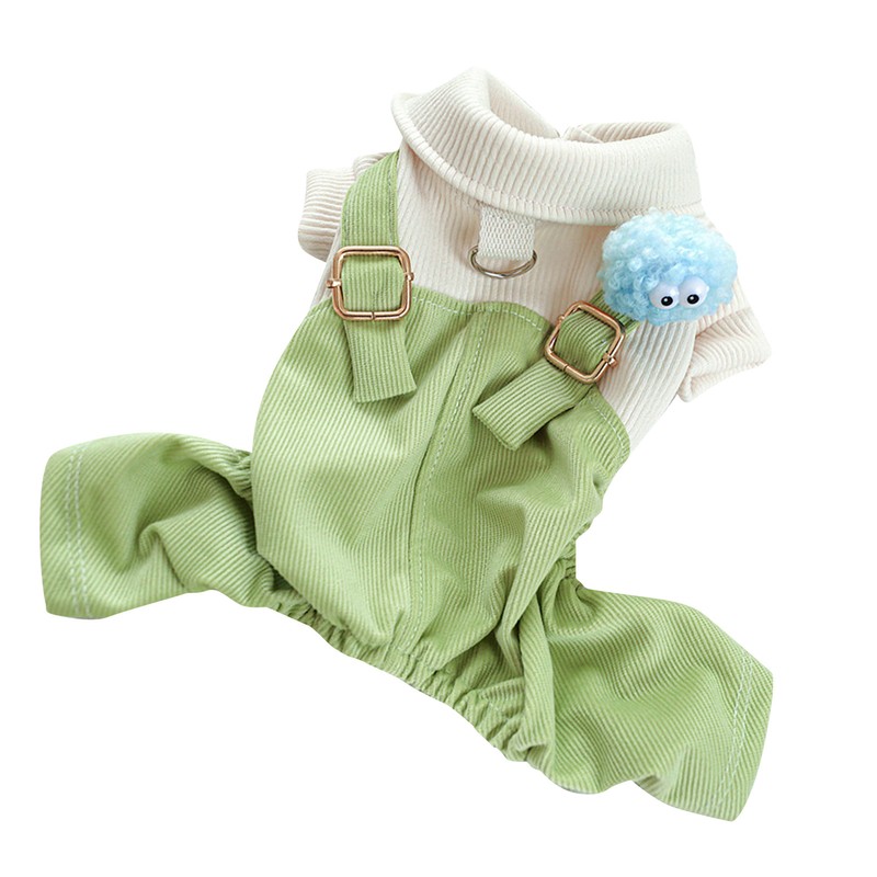 Dog Overalls Keep Warm Free Movement Soft Puppy Jumpsuit Fashionable