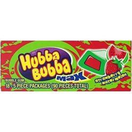 Hubba Bubba Bubble Gum Bulk, Chewing Gum Bulk Strawberry Watermelon Fl