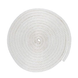 Solid Braid Nylon Rope (5/32 Inch, White, 100 Feet)