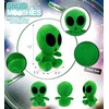 DolliBu Snug-Mooshies Green Alien Stuffed Animal Plush Toy - Space
