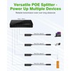 4pcs 48v to 24-Volt Converter, 48V Power Over Ethernet Adapter