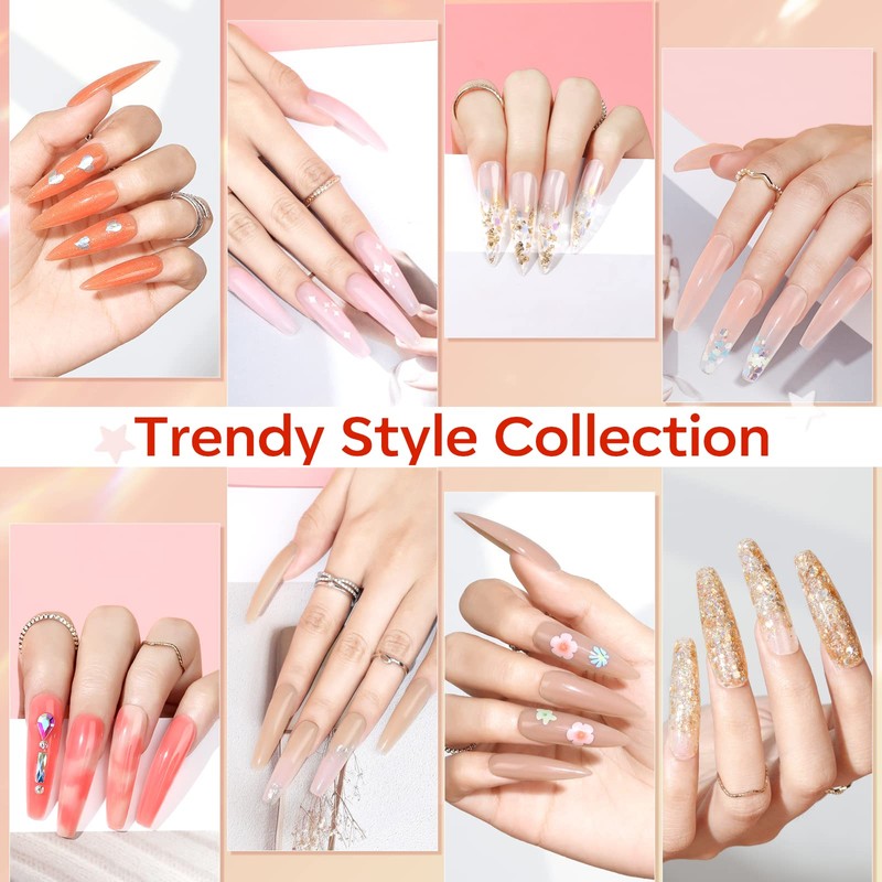 Modelones Poly Nail Gel Kit with 48W U V/LED Lamp