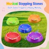 Musical Light-Up Sensory Stepping Stones for Kids Toddlers 1-3 3-6,