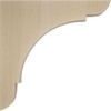 Ekena Millwork BKTW01X08X08OLRW Medium Olympic Wood Wood Brackets, 1 3/4"W
