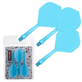 CyeeLife Integrated Dart Shaft and Flights Standard Shape,Dart Accessory Black/Red/Blue/Green/Yellow (Blue-2BA)