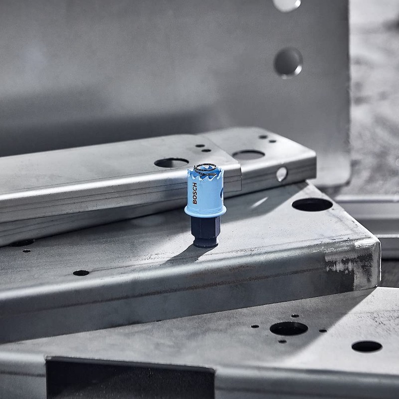 Bosch 2608584796 Sheetmetal Holesaw 51, Black/Blue, 51 mm