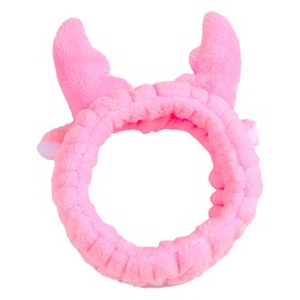 Jowmoy Jowmoy Cute Pink antlers Headband, Headband to Wash Face for Women Makeup Shower Spa Headband