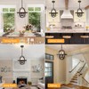 DLLT Vintage Pendant Hanging Light Fixtures, Flush Mount Ceiling Chandelier
