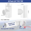 3/4" 10 Pcs Tee 3 Way Pipe Fittings (Socket x