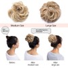 Hairro Messy Hair Bun Synthetic Scrunchy Donut Wavy Updo Elastic