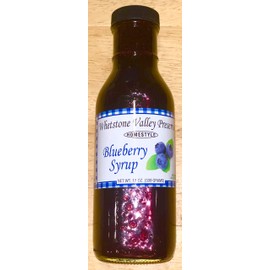 WILD BLUEBERRY SYRUP- Whetstone Valley Preserves- Handpicked