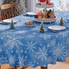 Christmas Tablecloth Oval 60x84 Inch Winter New Year Home Party
