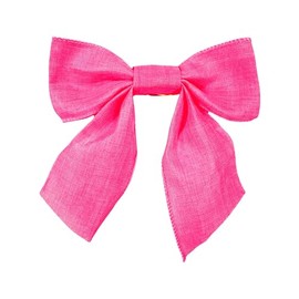 Meseey 12 Pack 6 Inch Hot Pink Burlap Bows Farmhouse Christmas Bow for Tree,Gift Wrapping & Stockings,Reusable Rustic Party Supplies (Hot Pink)
