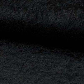 Crushed Velvet Sold by the Metre | 1 Metre | 26 Colours | Brilliant Velvet | 145 cm Wide | Fabric | Velour (Black)