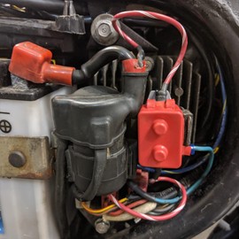 Orifort DC 12V - 24V Automatic Reset Circuit Breaker with Cover Stud Bolt for Car, Boat and More (2Pcs, 20A)