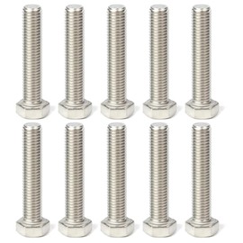 cyclingcolors 10x Sechskantschraube nach DIN 933 ISO 4017 Edelstahl A2 Rostfrei Vollgewinde Außensechskant Maschinenschraube Metrisch, M4x20mm