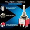 DaFuRui Spdt Toggle Switch，20Pack 3 Position 6 Pin ON-Off-ON Metal